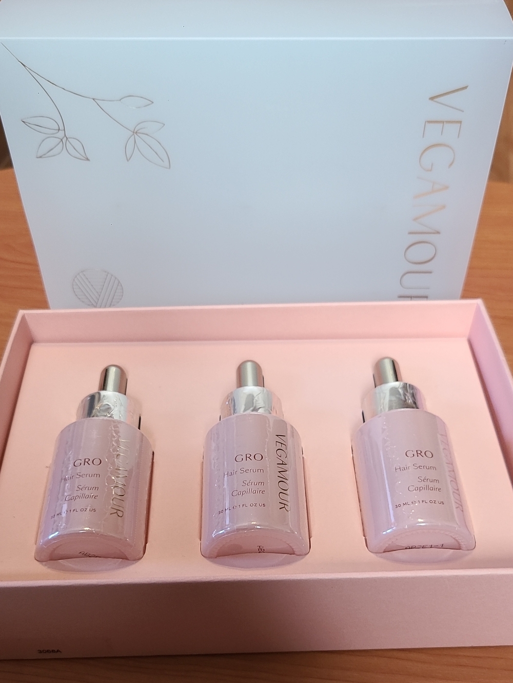 Vegamour‎ GRO Thinning Hair Serum 90 Day Supply 3 Bottles NEW in Box Sealed